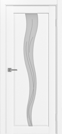 Сицилия_730.121 ЭКО-шпон 70*200 Белый снежный Стекло Линии