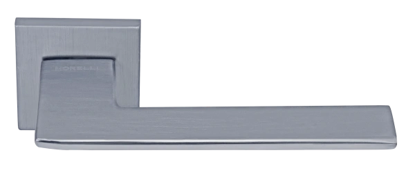 Ручка дверная PLATEAU MH-51-S6 SC раздельная на квадратной розетке, цвет матовый хром, ЦАМ Light