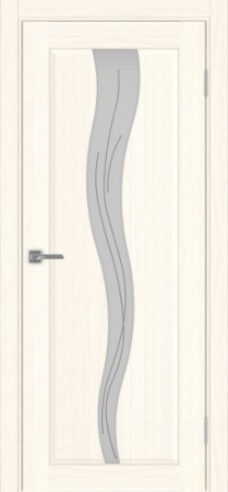 Сицилия_730.121 ЭКО-шпон 80*200 Ясень светлый Стекло Линии