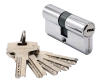 HS 60C PC, ключевой цилиндр высокой секретности (60мм), цвет - хром