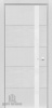 Дверь межкомнатная S1 Белое стекло натуральный шпон 600x2000 Beloe Steklo