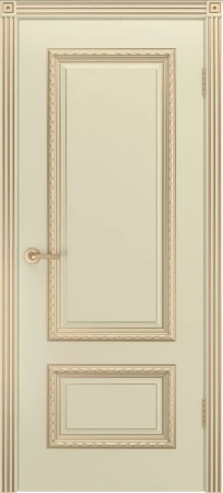 Межкомнатная дверь «Дуэт R В1 ДГ» 2000 x 600 slonovayakostspatinoyzoloto