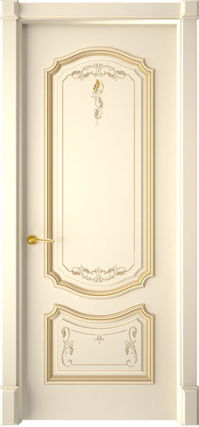 Дверь межкомнатная Багет 4 эмаль и лак эмаль белая 600x2000 4 Emal