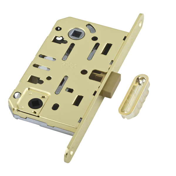 B06102.50.03.640 AGB (АГБ) Защелка врезная WC (лат.) MEDIANA POLARIS с отв. планкой (скин)