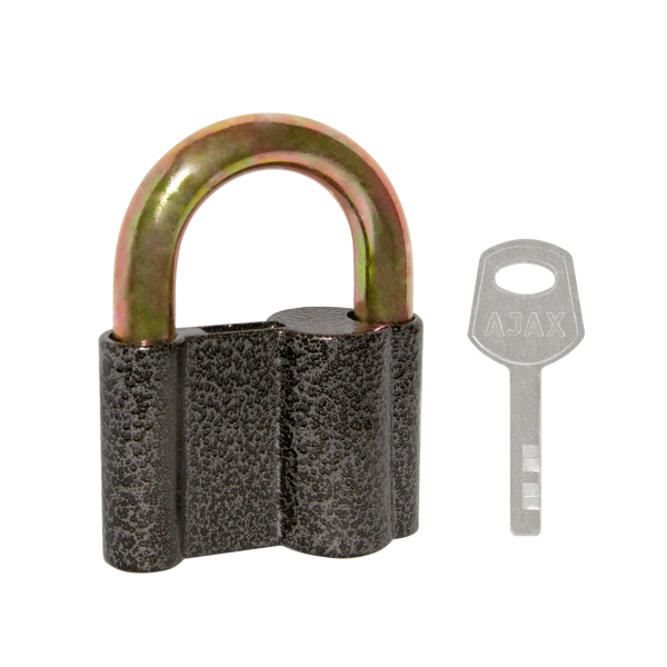 Замок Ajax (Аякс) навесной PD-4080 (PD-40-80) 3 fin key /коробка