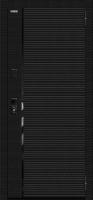 Металлическая дверь Лайнер/SBlack Black Carbon/White Silk