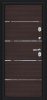 Металлическая дверь Thermo Лайн Букле чёрное/Wenge Veralinga
